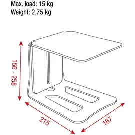Showgear Table Monitor Stand Kleiner Tischständer für Studiomonitore - schwarz