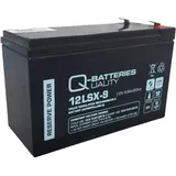Quality Batteries Ersatzbatterie für Effekta USV-Anlage Serie ME800/USB 12V 9Ah