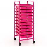 Costway Rollcontainer 3850 x 1430 x 0,0 cm Pink/Rosa