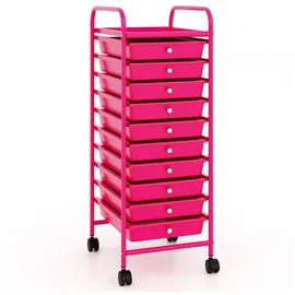 Costway Rollcontainer 3850 x 1430 x 0,0 cm Pink/Rosa