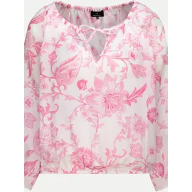 Monari Langarmbluse mit Blumenmuster Rosa 38