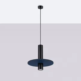 Sollux Lighting Pelta 1 1-flg. 30 cm Schwarz/Blau