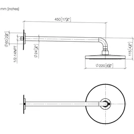 Dornbracht Regenbrause Ø 220mm (28649970-39)