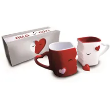 MiaMio Kaffeetasse 0,3 l Rot 2 St.