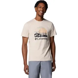 Columbia Path Lake Graphic Tee II dark stone, peaceful perspective (281) XS