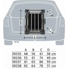 Trixie Transportbox M 55 x 61 x 74 cm Graphit