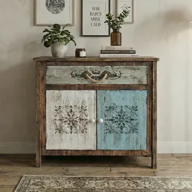 Mendler Kommode Funchal Schubladenkommode Schrank Shabby-Look, Vintage, 84x80x40cm