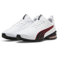 Puma Voltaic Evo Light Road Running Shoe, White Black-for All Time Red, 45