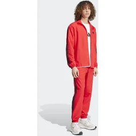 adidas 3-Streifen Woven Trainingsanzug rot L