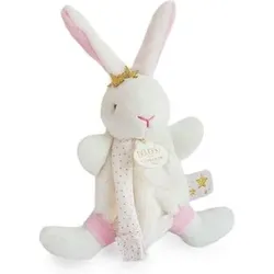 DOUDOU 8903511 Hase Matrose Schmusetuch mit Schnullerkette, 15 cm