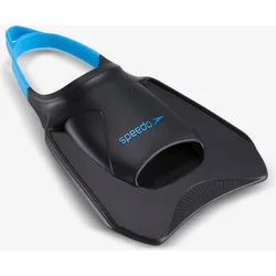 Schwimmflossen kurz Speedo - Biofuse Fitness Fins grau/blau schwarz|blau 34/37