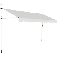 Costway Klemmmarkise Beige, Metall, 395x300x125 cm, Sonnen- & Sichtschutz,