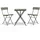 vidaXL Bistroset 3-tlg. Grau
