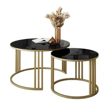 lookway LORI Gold/Schwarz Glas 70 x 47 cm