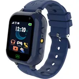 Ruopoem Smartwatch Kinder mit SIM Karte, Kinderuhr Telefon mit Anruffunktion SMS 25 Spiele SOS Kamera Musik Wecker Schrittzähler HD Touchscreen, Kinder Smartwatch Geschenke für Mädchen Jungen