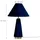 Relaxdays Nachttischlampe Dunkelblau