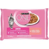 Purina - One Junior Lachs Katzennassfutter 4 X 85 G Nassfutter