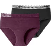 SCHIESSER Damen, 2% Pack Menstruationswäsche/ Periodenslip Komfortschnitt auslaufsicher -