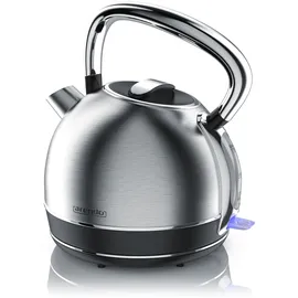 Arendo Wasserkocher Retro 1,7 l Silber