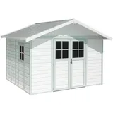 Grosfillex Deco 11 3,55 x 3,15 m weiß/grüngrau