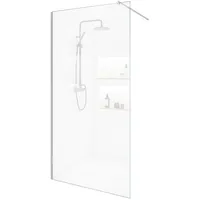 Home Deluxe Duschabtrennung Alu, Glas, Metall, 100x200 cm, Badezimmer, Baden - Duschen, Duschtrennwände