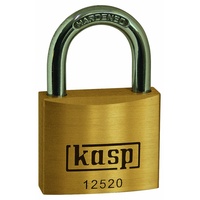 Kasp K12520A2 Messingschloss Premium, 20 mm, gleichschließend, Goldgelb