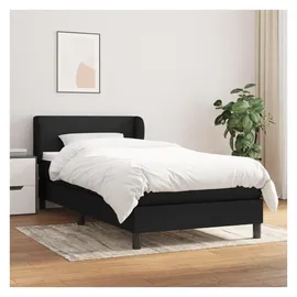 vidaXL Boxspringbett 100 x 200 cm Schwarz