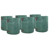 vidaXL Gartenmüllsäcke 12 pcs Grün 67 x 67 x 75,5 cm Polypropylen