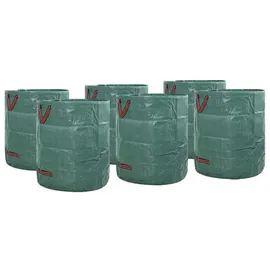 vidaXL Gartenmüllsäcke 67 x 67 x 75,5 cm Grün 12 St.