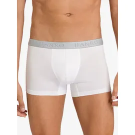 Hanro Cotton Essentials Boxershorts Schwarz / Weiß S 4er Pack