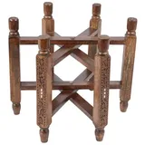 Marrakesch Orient & Mediterran Interior Klapptisch Ø 56 x 45 cm Dunkelbraun