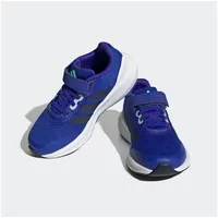 adidas RunFalcon 3.0 Elastic Lace Top Strap Shoes Sneaker, Lucid Blue/Legend Ink/FTWR White, 33
