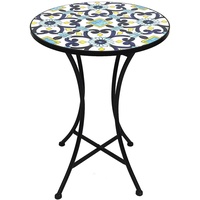 Mosaik Tisch Mosaiktisch Stern Gartentisch Bistromöbel Bistrotisch 60x70cm