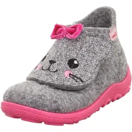 superfit Baby Mädchen - Schuhe HAPPY Slipper, Modern, HELLGRAU/PINK 2500, 21