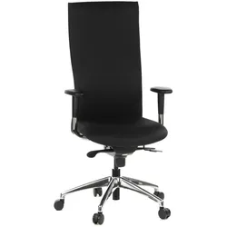 Bürostuhl / Chefsessel OFFICE-TEC Stoff schwarz hjh OFFICE