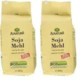 Alnatura Bio Sojamehl glutenfrei, 300 g (Packung mit 2)