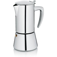 Kela 10836 Espressokanne, 6 Tassen, 300 ml, Induktionsgeeignet, Edelstahl,