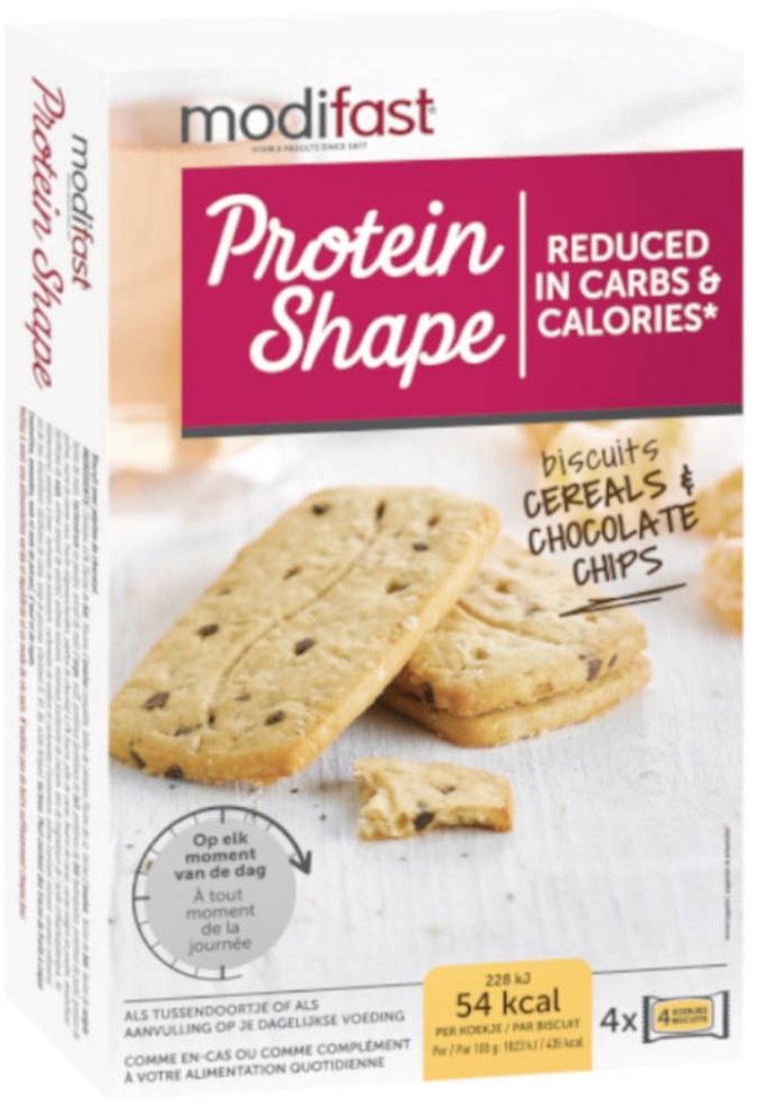 modifast® Protein Shape Biscuits cereals & Chocolate chips 200 g Cookies