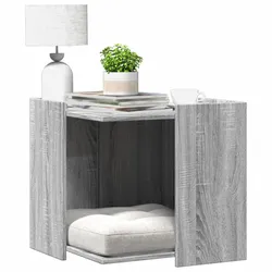 Katzenklo Grau Sonoma 53x53x51 cm – Stilvolle & funktionale Katzentoilette