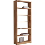 TICAA Kinderregal Simon 80 x 214 cm Buche massiv natur