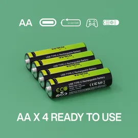 Verico Loop Energy 4-Pack Mignon AA Li-Ion USB-C 1700 mAh