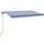 vidaXL LED Automatische Markise 400 x 350 cm blau/weiß inkl. Windsensor 3069191