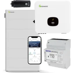 Growatt MOD 9000TL3-XH 0% MwSt §12 III UstG 9kW Hybrid Wechselrichter mit 12.8kW...