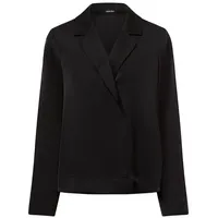 Someday Damen Langarmbluse | Satinbluse ZARIANA Loose mit Revers