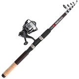 Jenzi Forelle Aal Angelset Combo Tele Centurio 2,10m 20-50 G + Valerio Rolle 2605 025