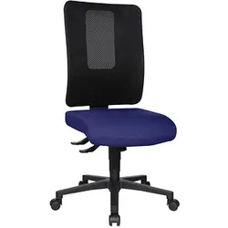 Topstar Bürostuhl Open X (N), OX1000 G260 Stoff blau, Gestell schwarz