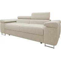 Mirjan24 Sofa Torezio 2, Couch mit Einstellbare Kopfstützen, 2-Sitzer,