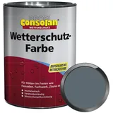 Consolan Wetterschutz-Farbe Profi 2,5 l blaugrau seidenglänzend