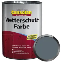 Consolan Wetterschutz-Farbe Profi 2,5 l blaugrau seidenglänzend