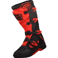 LS2 Raptor Motocross Stiefel, schwarz-rot, 43